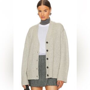 L’academie Nalo Cardigan in light heather grey